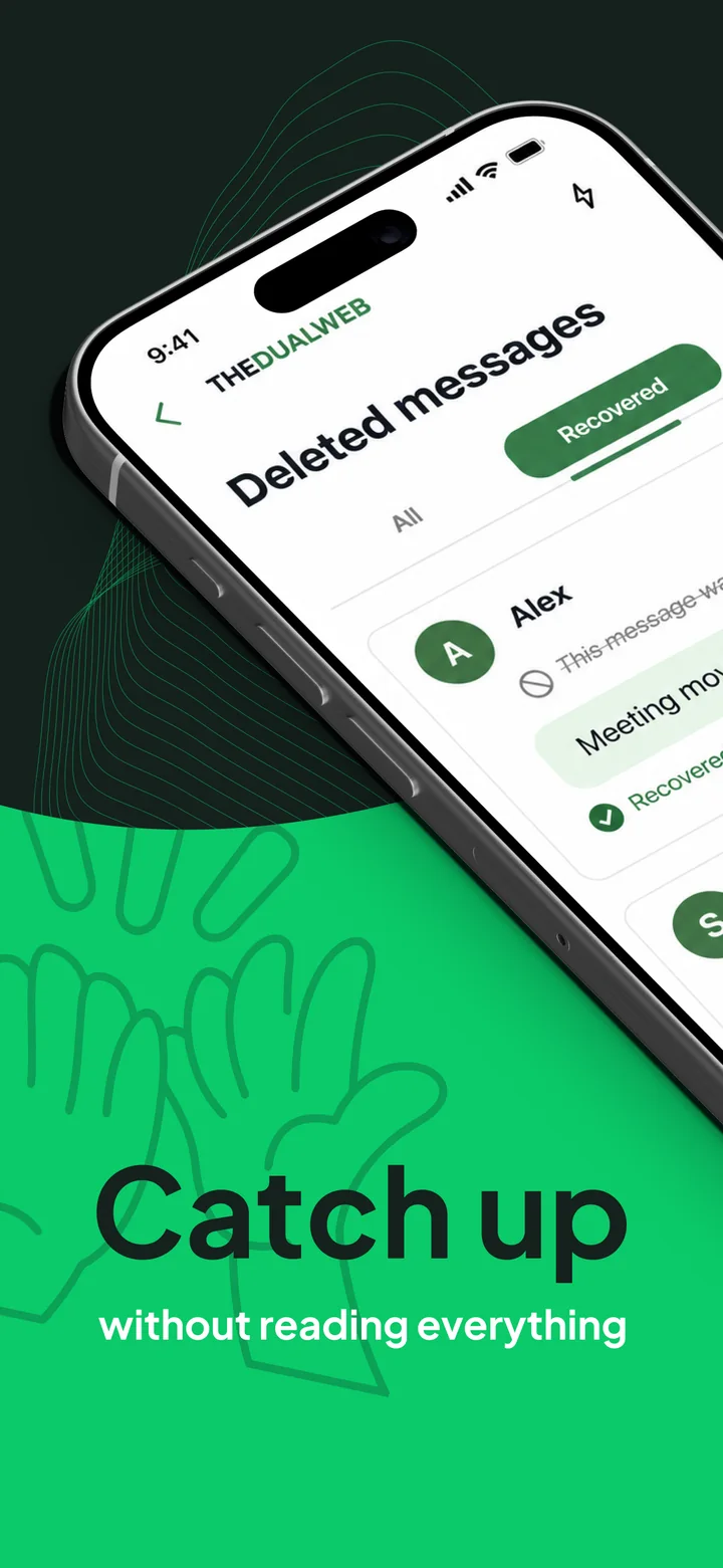 Recover context in TheDualWeb mobile app