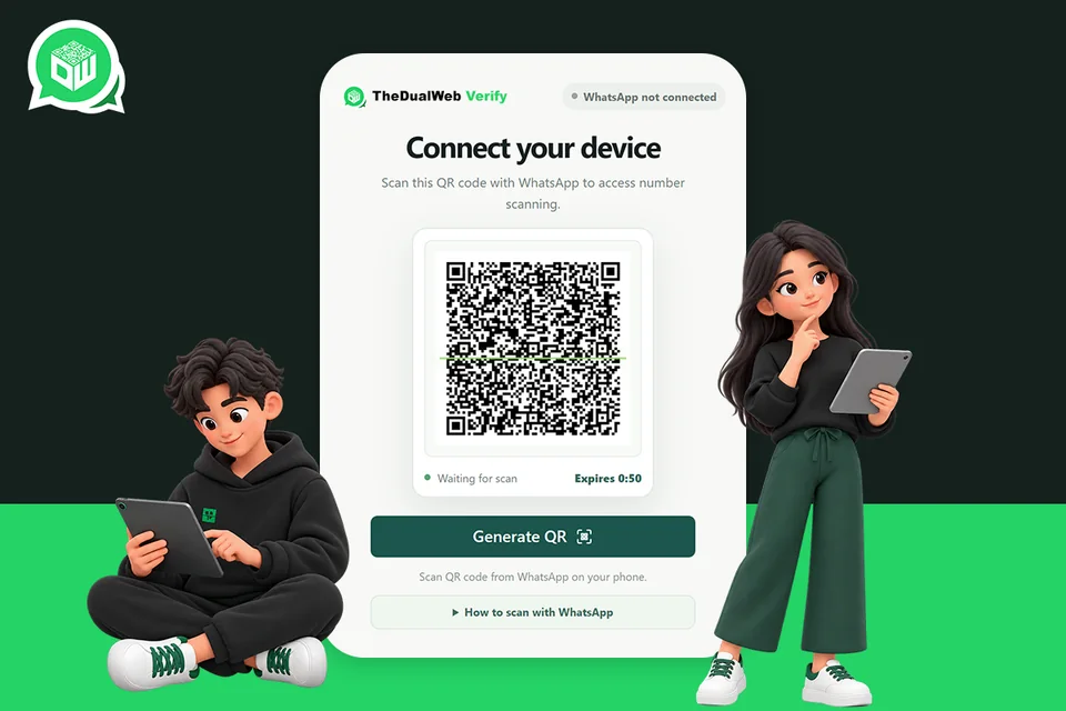 Pair securely in TheDualWeb browser extension