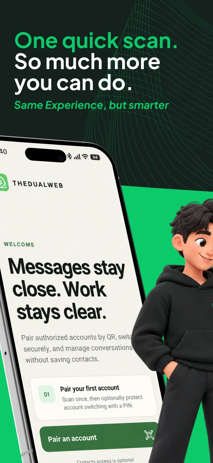One quick scan in TheDualWeb mobile app